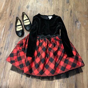 Girls Cat & Jack Christmas Dress and Shoes Bundle (Size 5T)